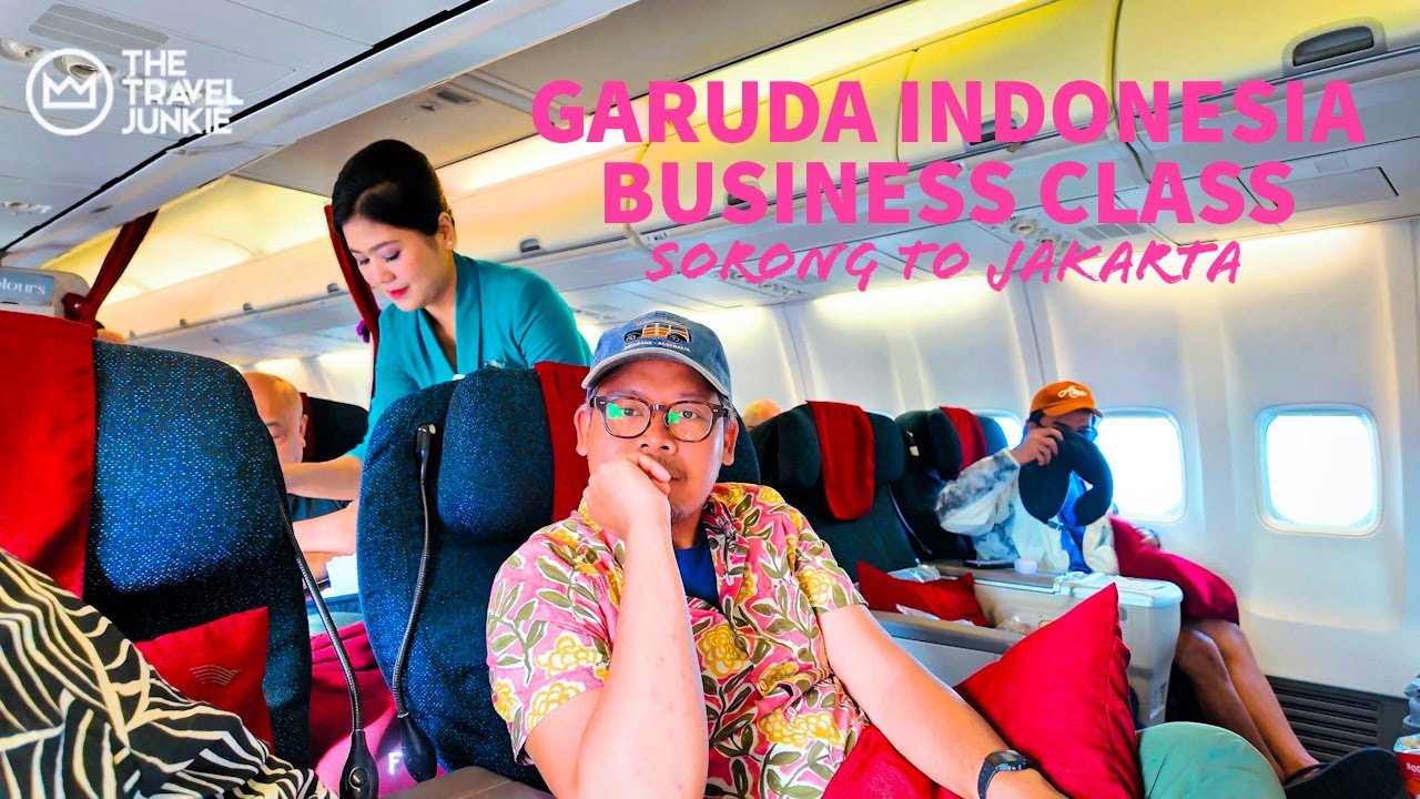 GARUDA INDONESIA BUSINESS CLASS | 4 HOURS NON-STOP SORONG TO JAKARTA | INDO TRIP [4K]