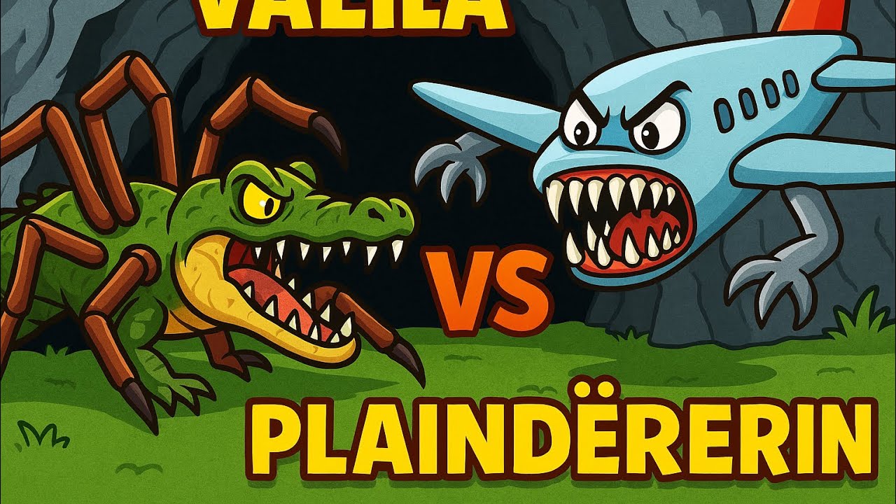 Taistelu mutanttihämähäkkikrokotiilin ja Plainiderin välillä