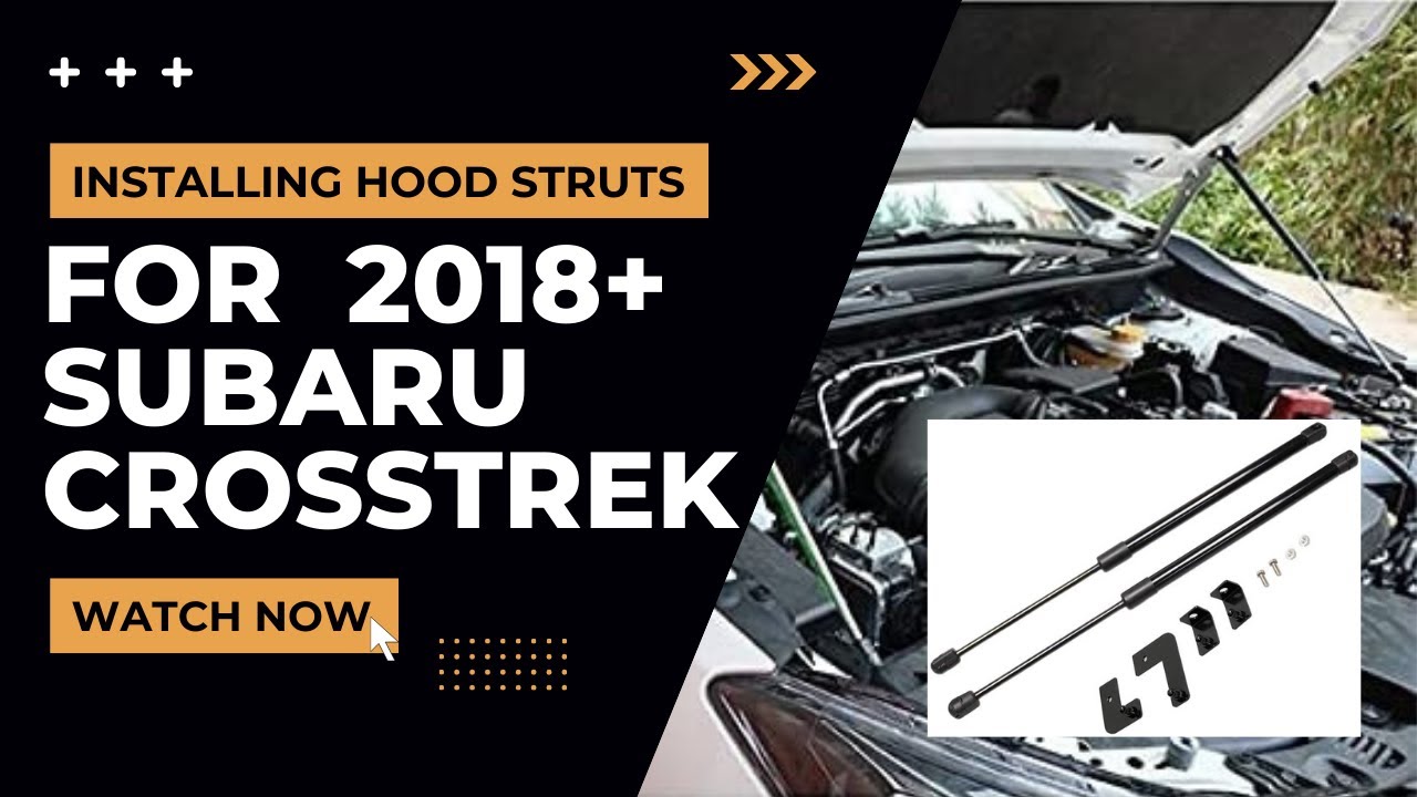 Установка газовых амортизаторов капота Subaru Crosstrek XV от TSUBASA Lift Supports.