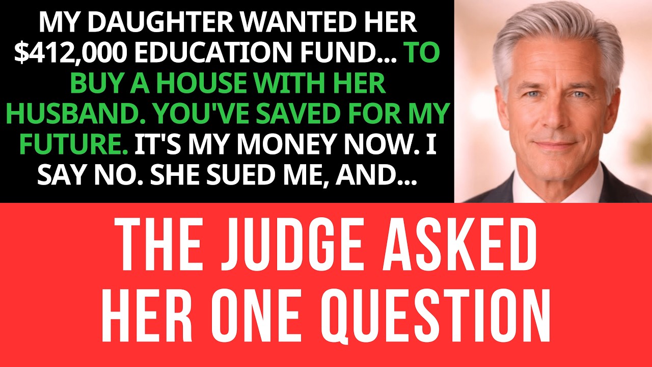 My Daughter Demanded I Give Her The $412,000 Education Fund To Buy A House. When I R...