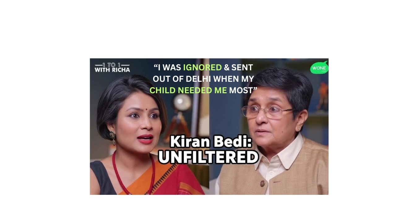 First Podcast of Supercop Kiran Bedi. UNFILTERED. Police stories of transfer at difficult times