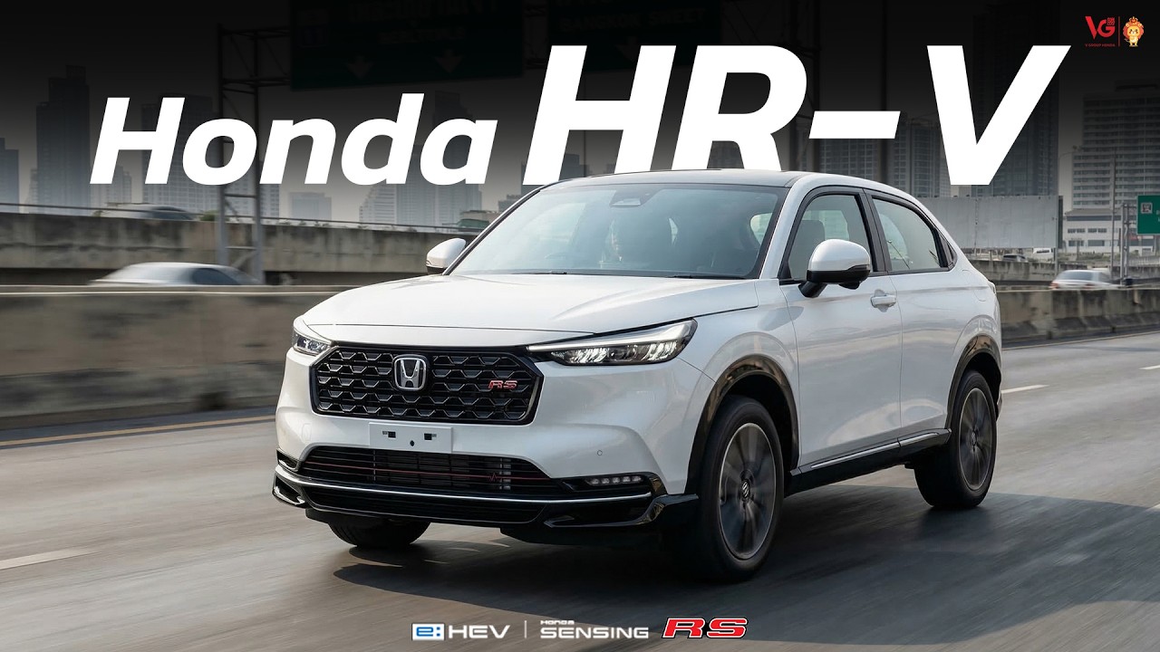 Honda HR-V e:HEV RS สีขาวแพลทินัม(มุก) โดดเด่น อเนกประสงค์ ประหยัด | V Group Honda