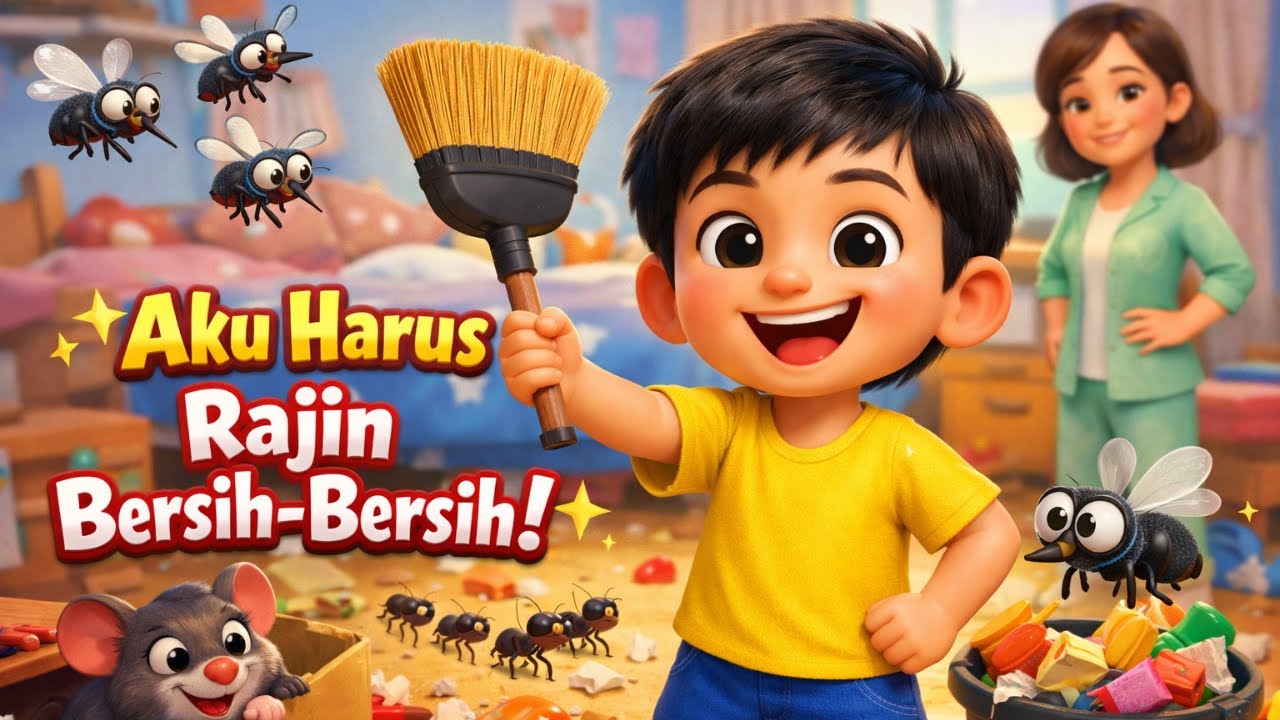 Nyamuk-Nyamuk Nakal 🦟 | Lagu Anak Lucu & Seru | Animasi 3D