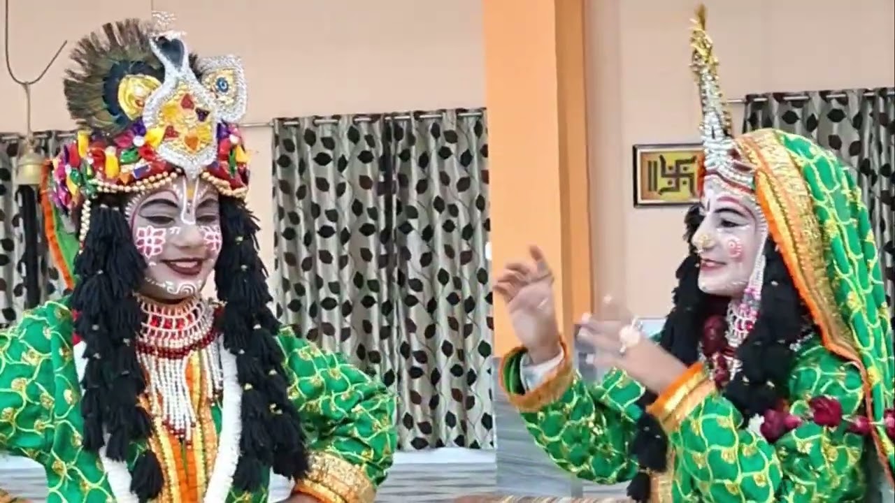 बरसाना रास कान्हा  की लीलाओ  का आनंद राधा राधा #myblog #rasbihariju #krishnaras #barjdham
