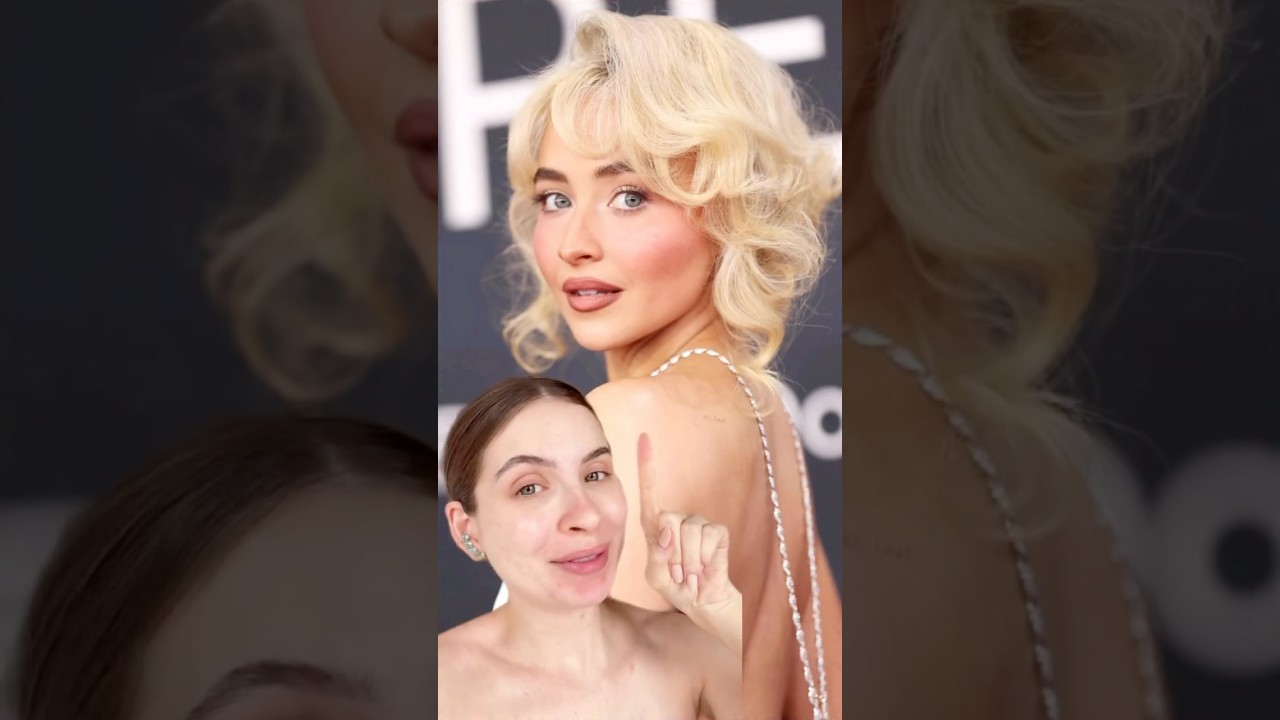 Reproduzi a make que a Sabrina Carpenter usou no GRAMMY 2025 ✨🩷 #grammys #makeup #sabrinacarpenter