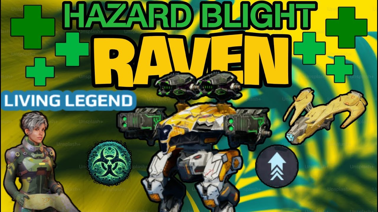 Hazard Blight Raven with Kestrel & Jump Unit | War Robots