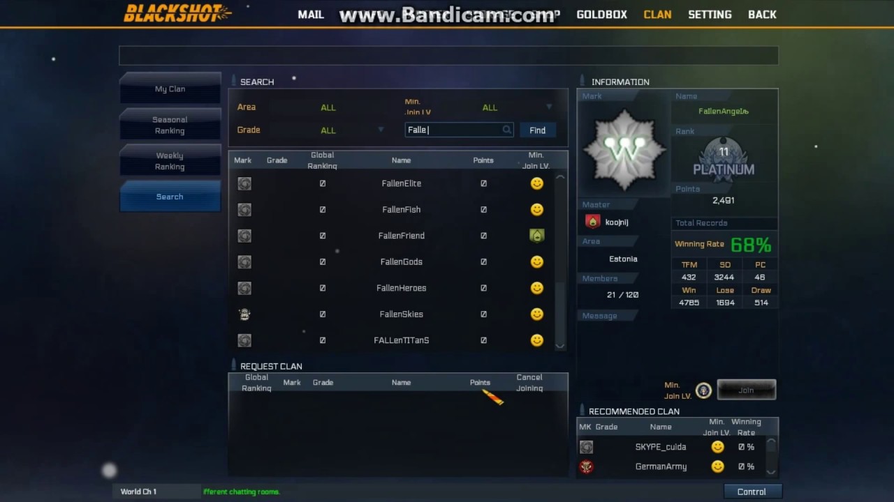 Top 20 old clans in BlackShot.