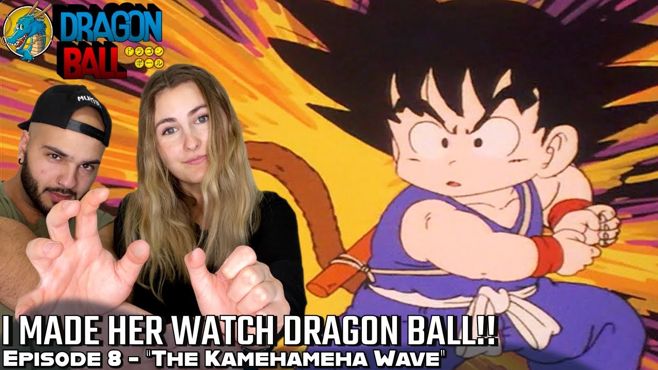 THE VERY FIRST KAMEHAMEHA WAVES!! Girlfriend's Reaction Original DB Episode 8