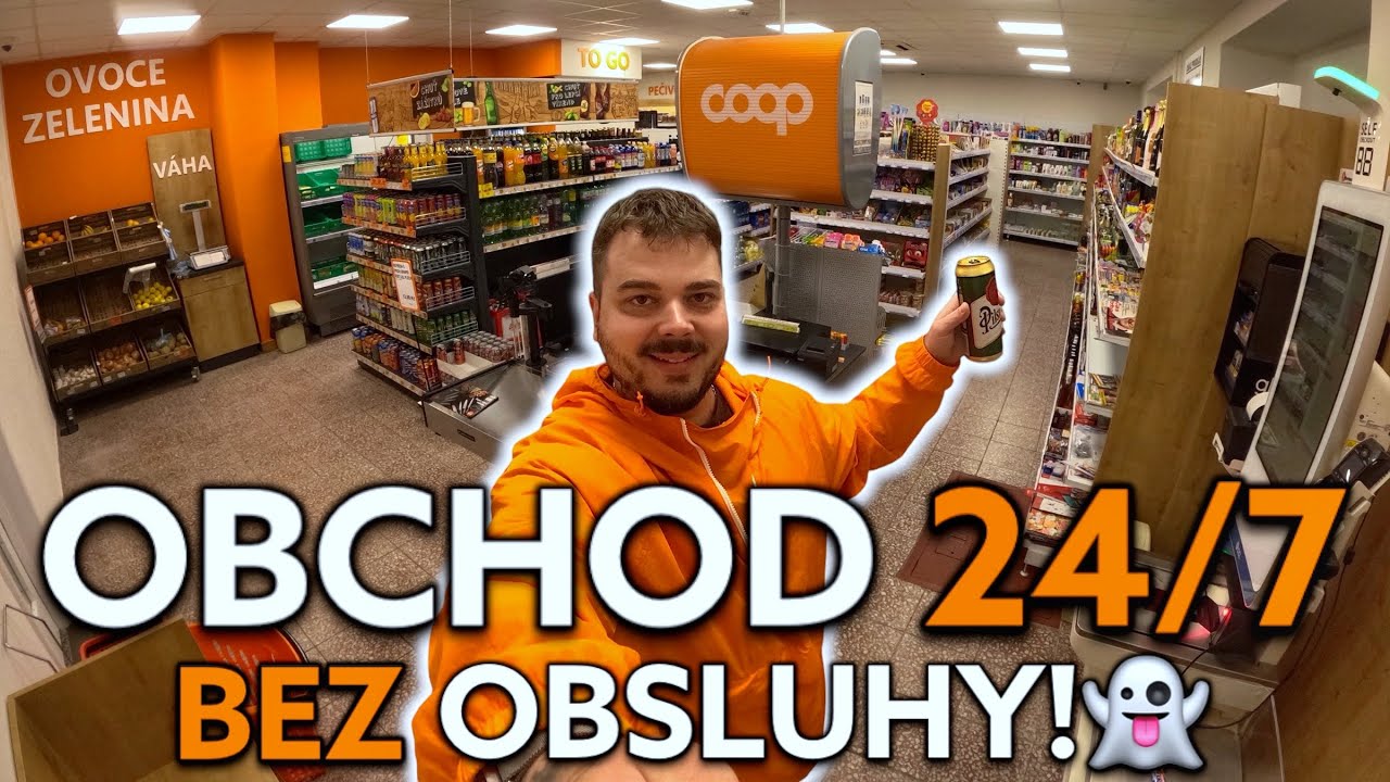 TESTUJEME PRVNÍ SAMOOBSLUŽNÝ AUTOMATIZOVANÝ OBCHOD!🤖PRODALI MI PIVO!?🤔OBCHOD HLÍDÁ AI🤓