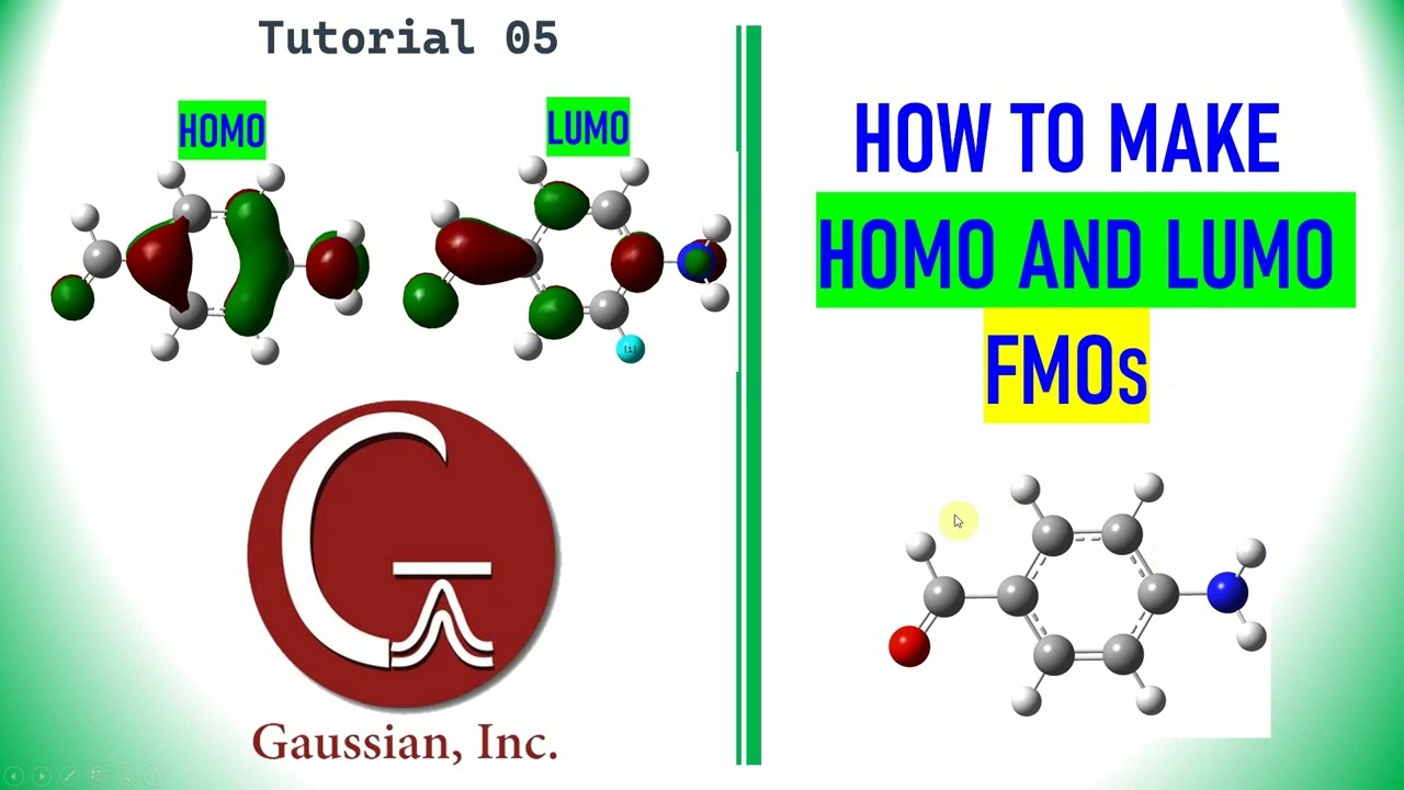 Как создать молекулярные орбитали HOMO и LUMO с помощью GaussView