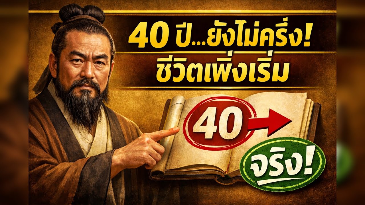 บทเรียนวัยสี่สิบ: ชนะเวลาไม่ได้ แต่ชนะใจได้ - อายุ 40: ชีวิตเริ่มต้นเมื่อใจตื่นรู้