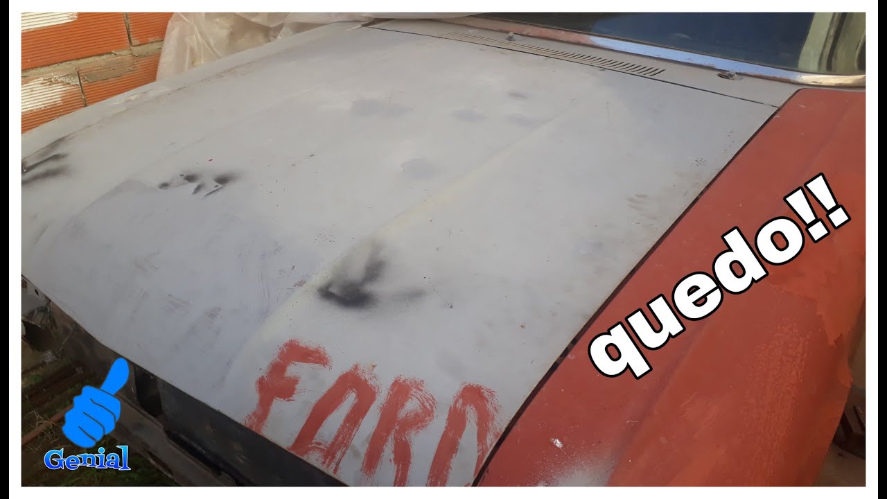 Arreglando el capot del ford falcon!!