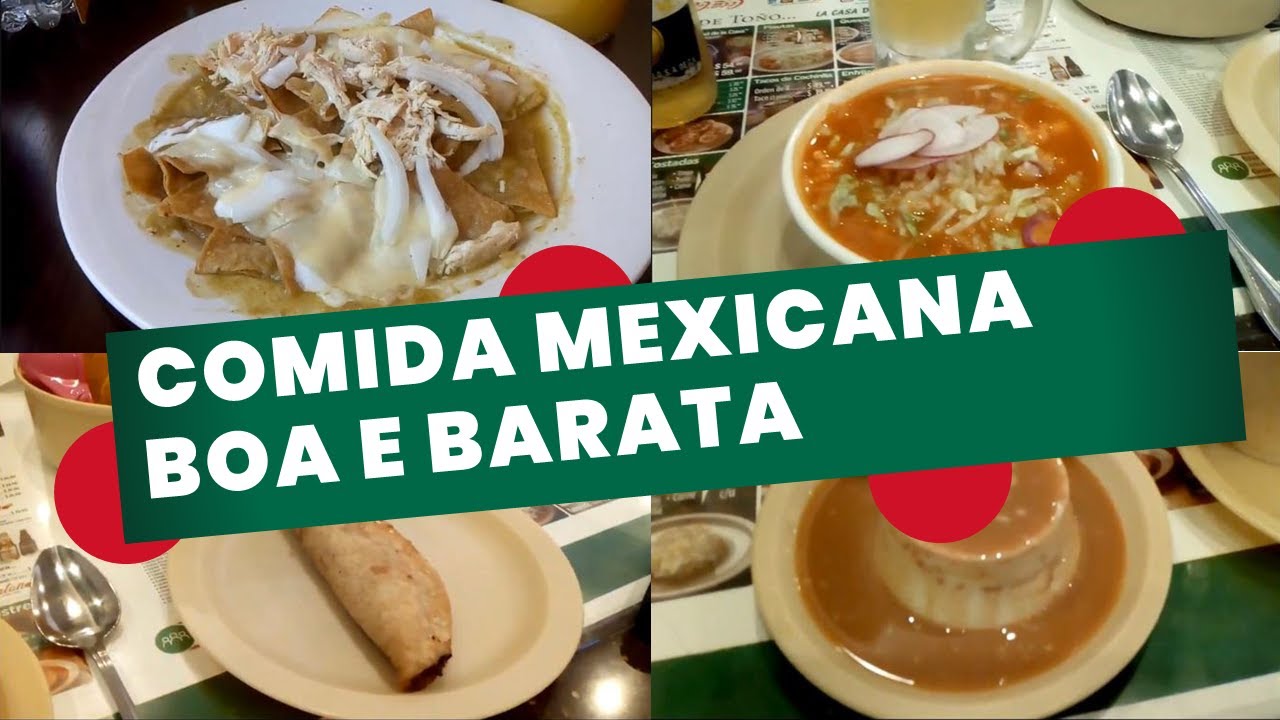 Sugestões de restaurantes mexicanos com comida boa e barata 🌮