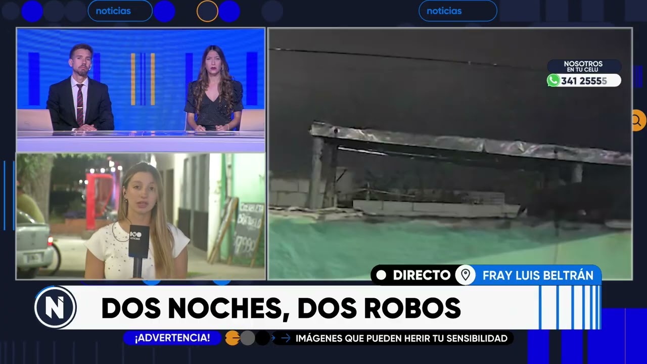 Dos noches, dos robos en una carnicería de Fray Luis Beltrán | TELEFE ROSARIO