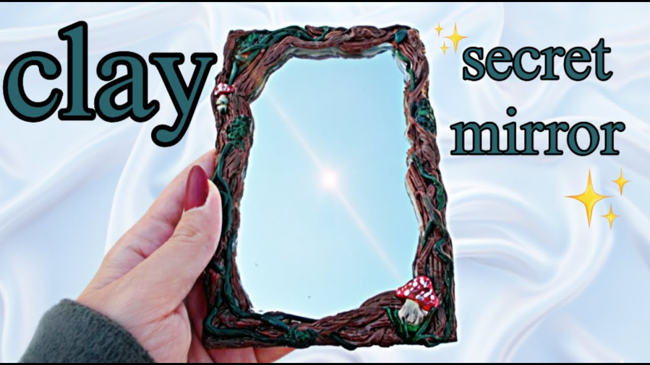 Easy No-Bake Secret Forest Mirror ✨ Clay Craft & Home Decor Tutorial