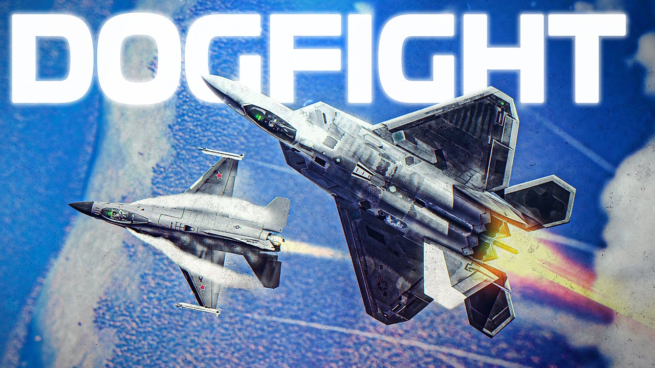 Воздушный бой на уровне босса | F-16C Viper против F-22 Raptor | Цифровой боевой симулятор | DCS |