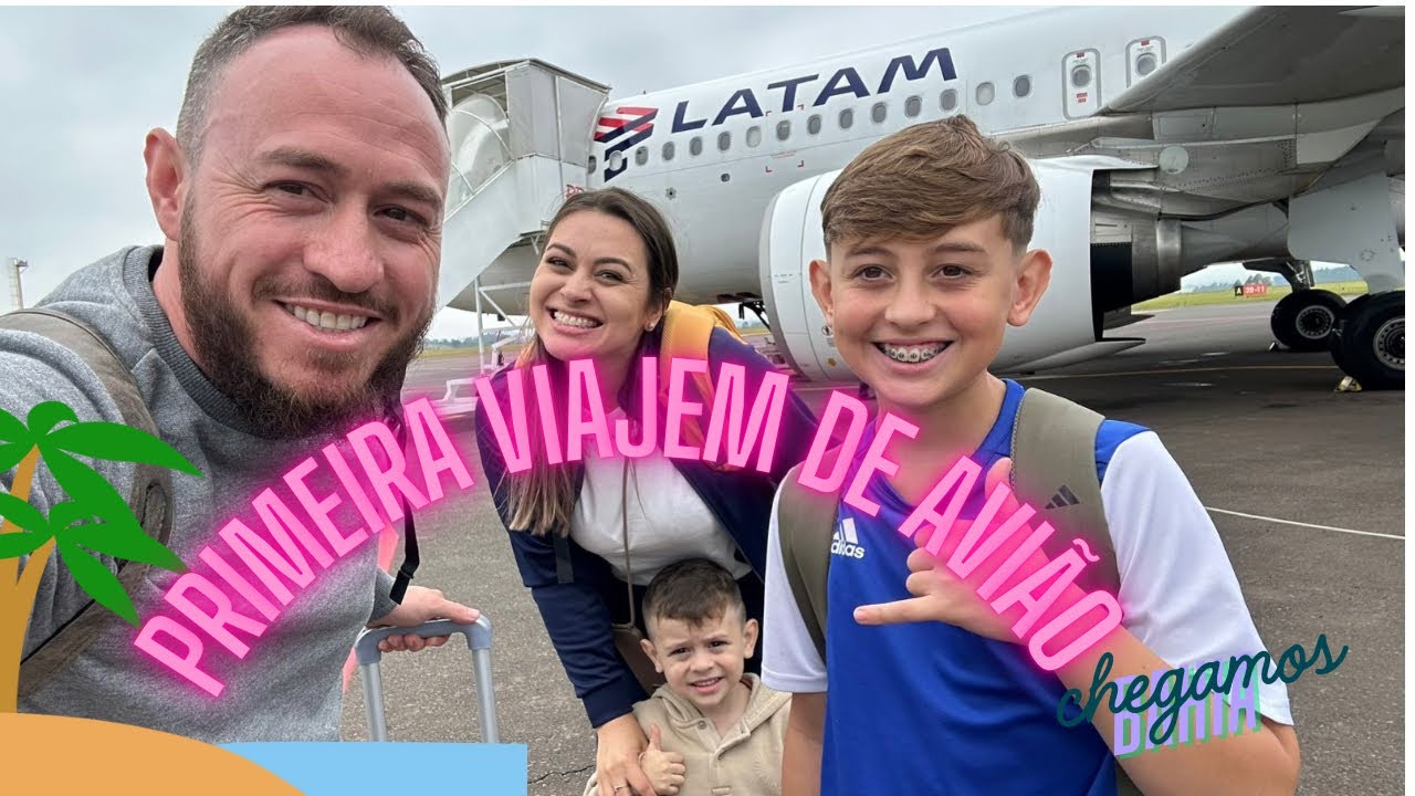 Primeira vez andando de avião! Porto Seguro na Bahia !
