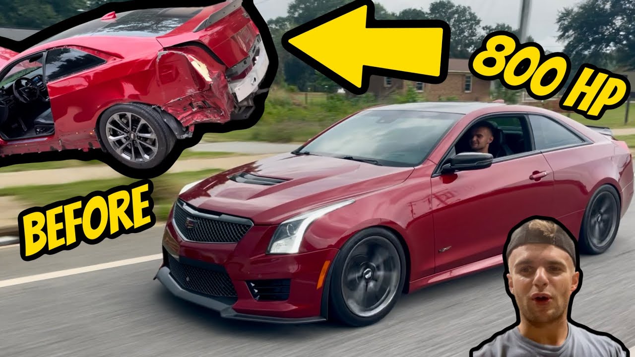Rebuilding a 800HP Cadillac ATS-V in 10 Minutes | #auxito 
