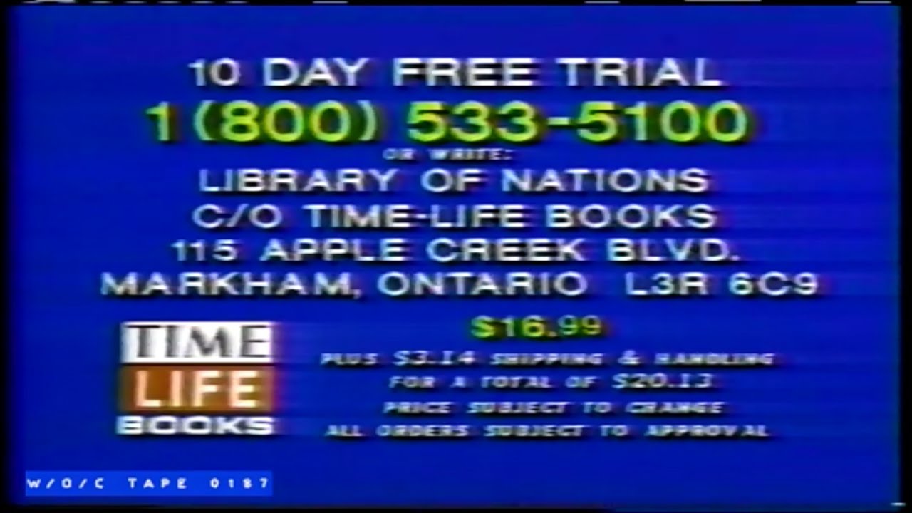 Time Life Library Of Nations Commercial   1987