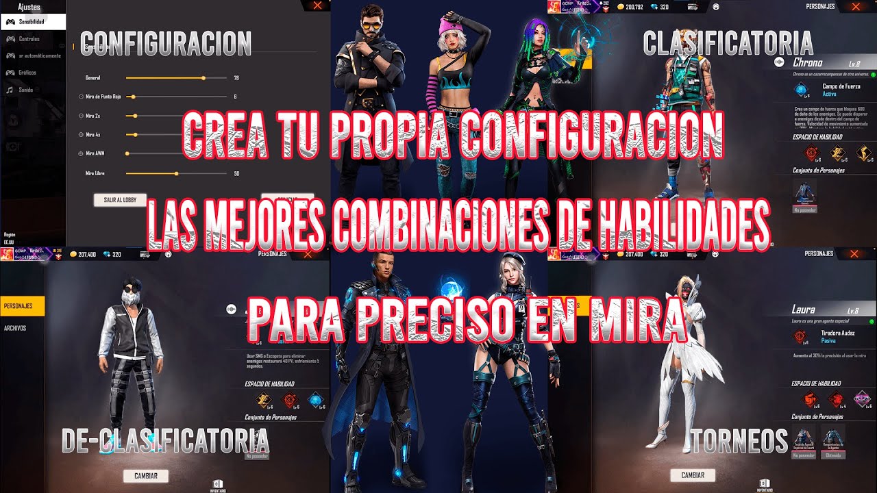 CREA TU CONFIGURACIÓN // ESTAS SON LAS MEJORES COMBINACIONES DE HABILIDADES PARA PRECISO EN MIRA