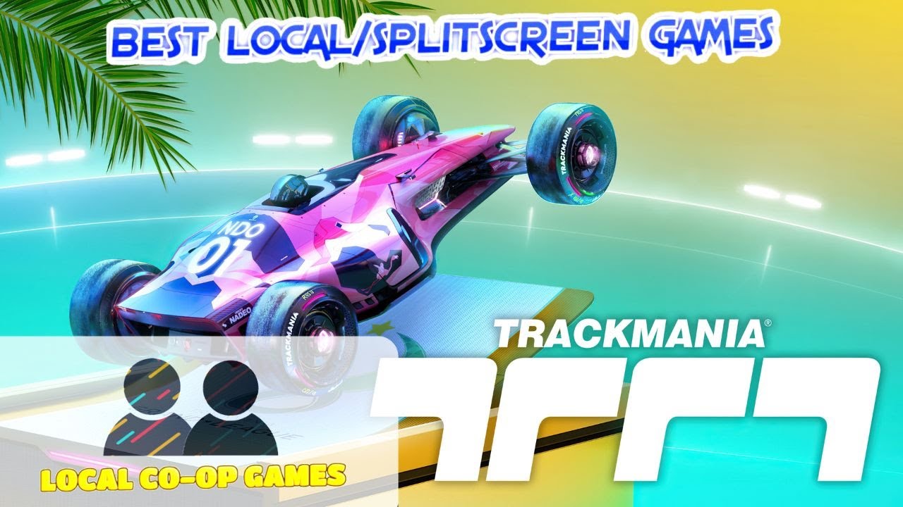 Trackmania - How to Play Splitscreen Multiplayer? (Gameplay)