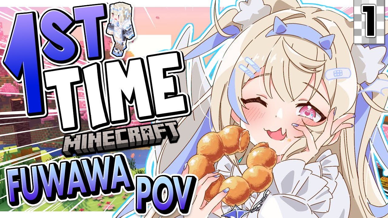 【FWMC MINECRAFT JOURNEY】fluffy first minecraft 🐾【FUWAWA POV】