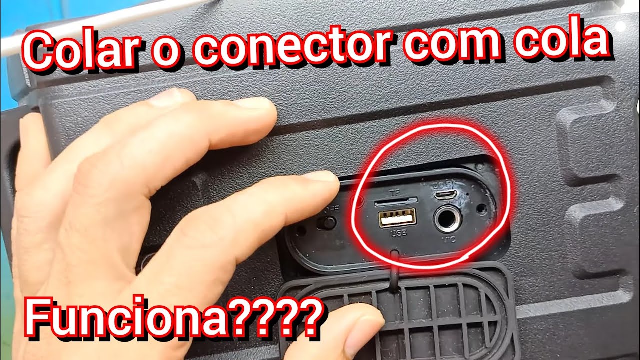 Caixa de som KTS-1111 não carrega, colar com super Bonder ou tek bond da certo ??? 🤷🏼‍♂️
