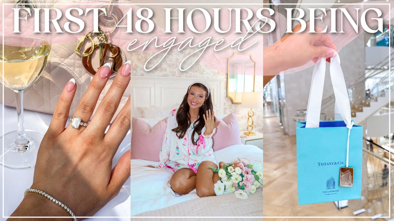 First 48 Hours Being Engaged 💍 | Ralph's Coffee, Central Park, Dinners, Celebrating! | Lauren Norris