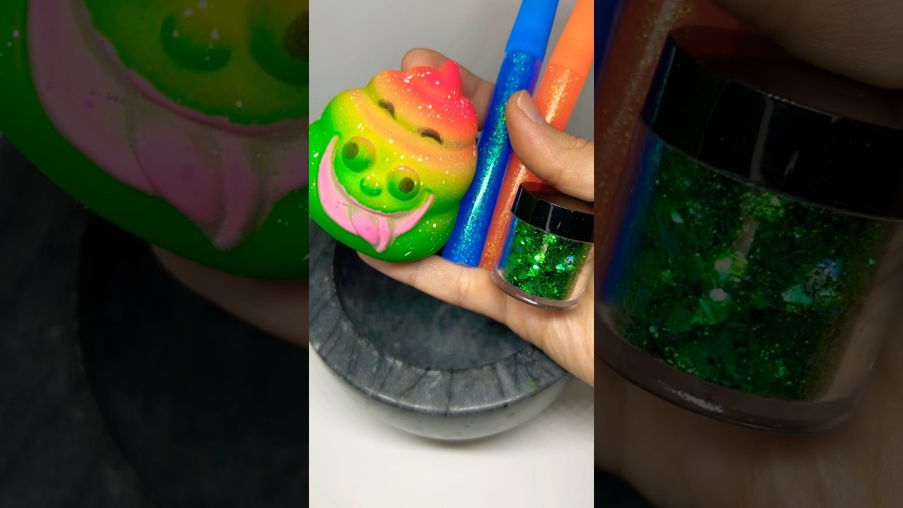 ASMR slime 💚💙🧡 #slimeworld #asmr #slime #asmrslime #video #asmrvideo