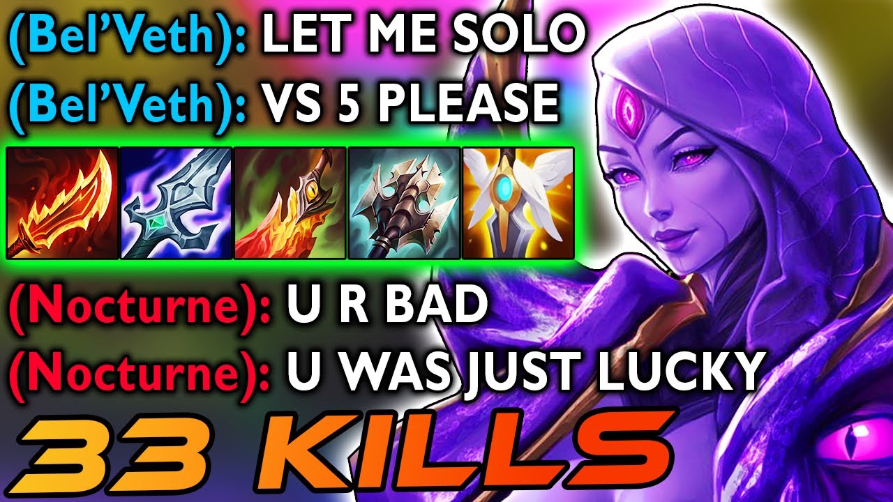 I TOLD MY TEAM TO GO AFK... I WIN SOLO (BEL'VETH DESTRUCTION)