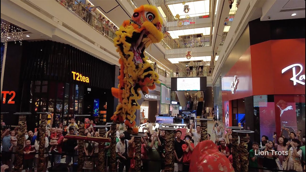 [4K] World Lion Dance Champion Yiwei Singapore at 313@somerset on 14 Feb 2024
