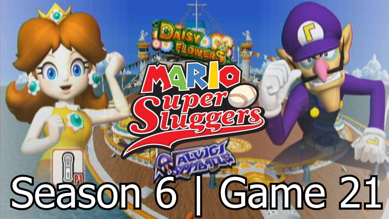 Mario Super Sluggers | Season 6 Game 21 - Daisy vs Waluigi @ Daisy Cruiser Day
