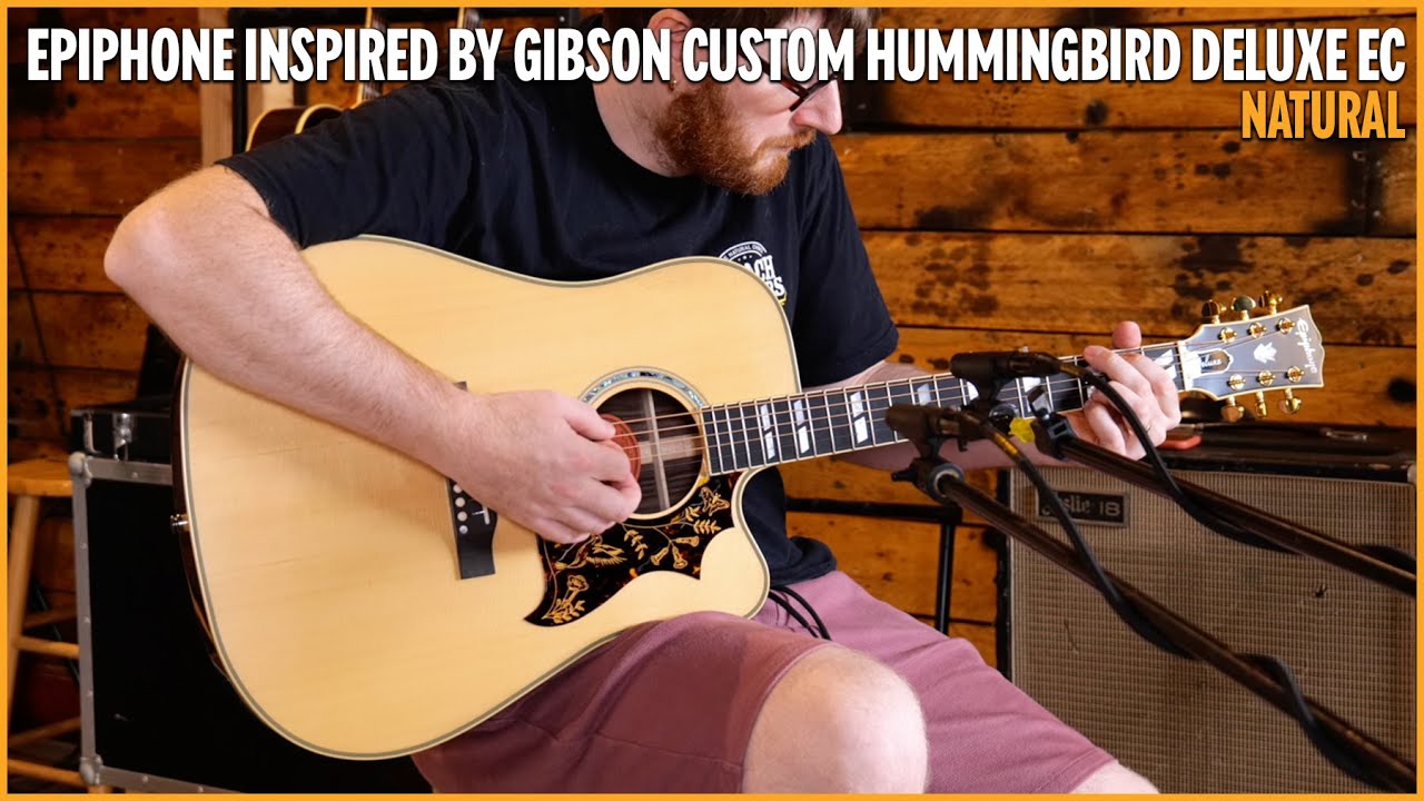 Epiphone Inspired by Gibson Custom Hummingbird Deluxe EC | Natural
