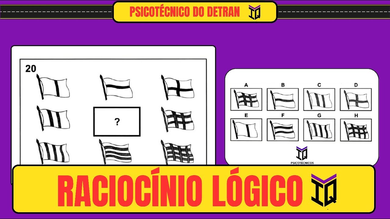 PSICOTÉCNICO DO DETRAN! (Livro R1) 🧠 Teste de Raciocínio Lógico | IQ Psicotécnicos P-02