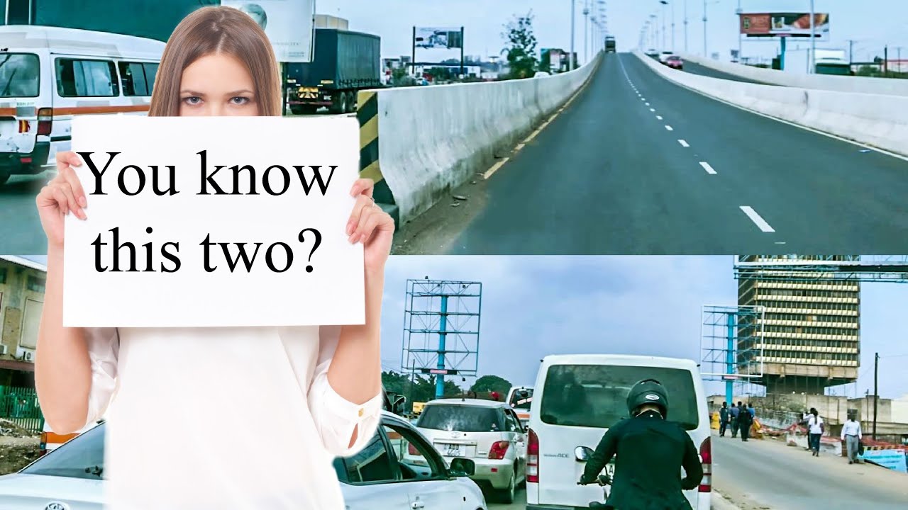 Driving downtown - two flyover bridges - Kamwala and Makeni- Lusaka, Zambia