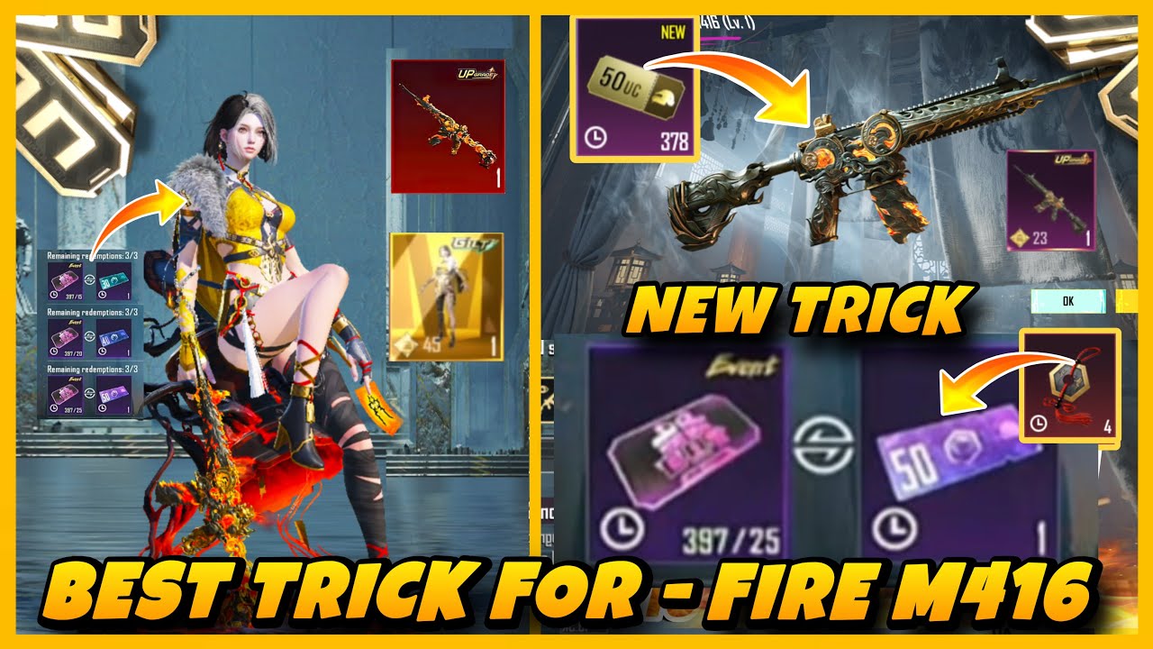 CRIMSON SKYBLADE M416 REDEEM TRICK 🔥| WILDSOUL WARDEN CRATE OPENING  | NEW M416 GEM | TRICK | UC UP 