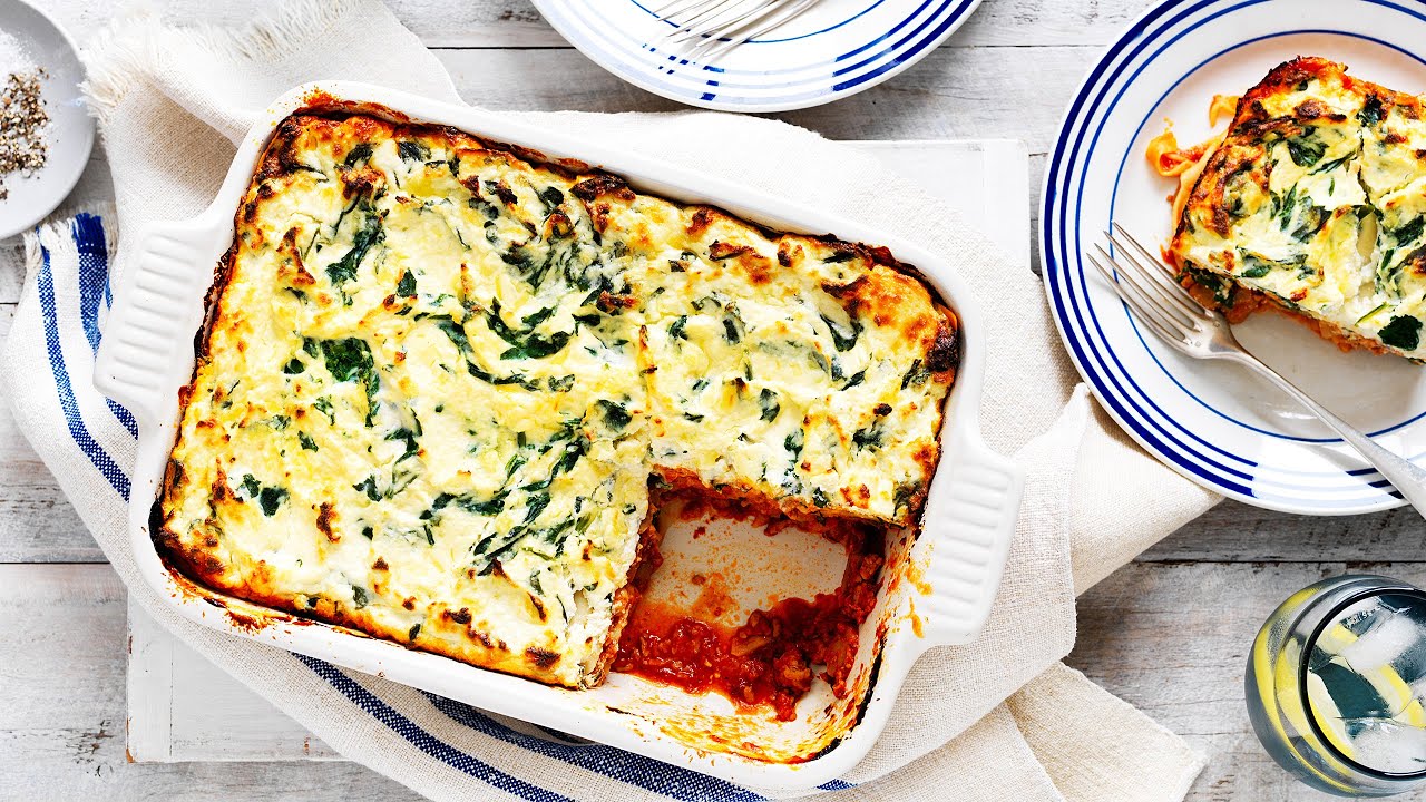 Spinach, Ricotta and Mushroom Lasagne