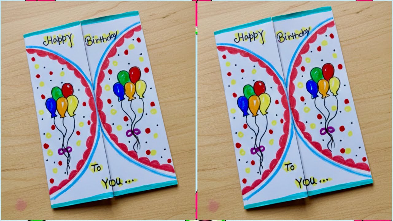 Easy and Beautiful white paper Birthday card Making | DIY Birthday Card | Handmade Birthday card