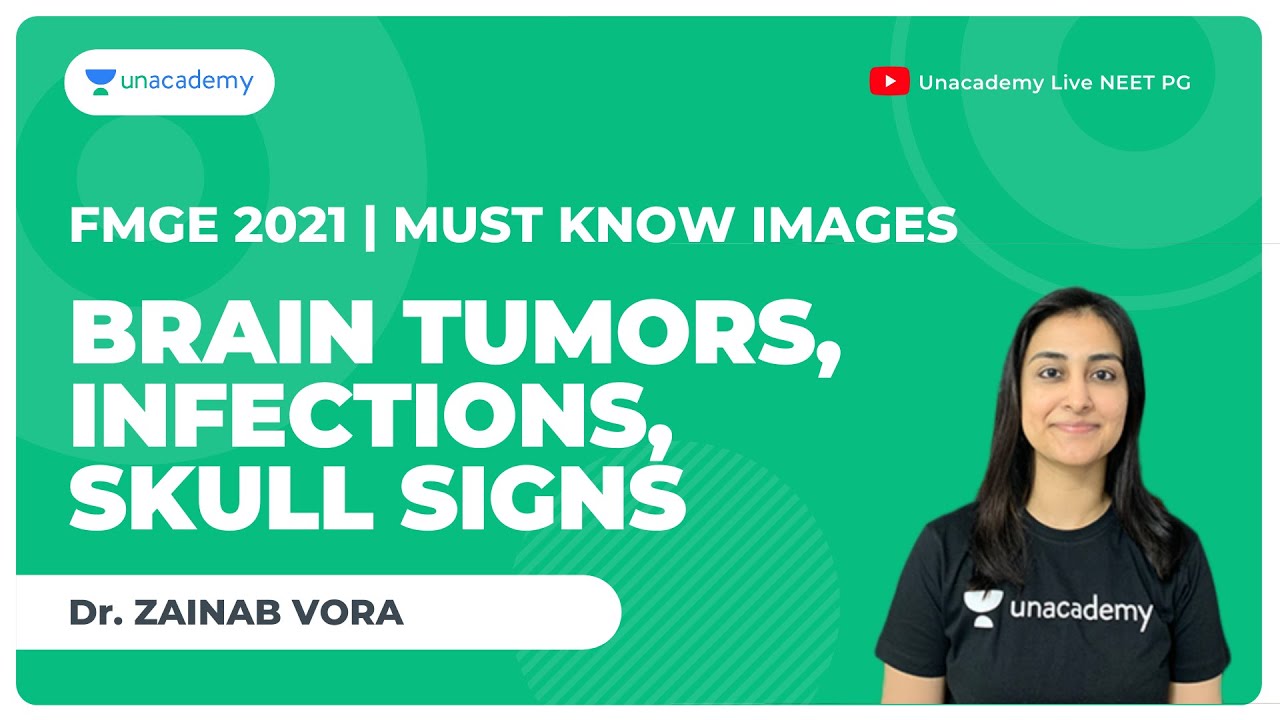 Must know Images | Brain Tumors, Infections, Skull Signs | FMGE 2021 | Dr. Zainab Vora