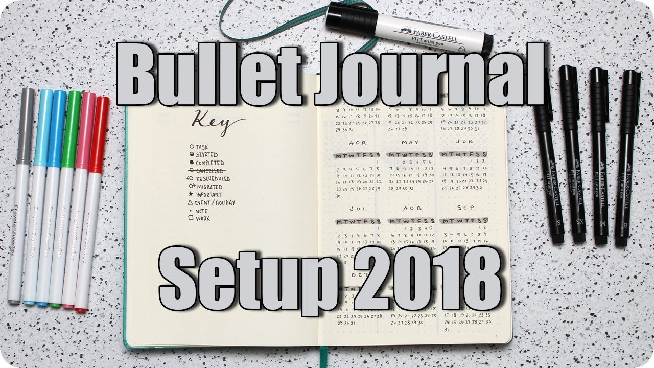 Bullet Journal Setup 2018