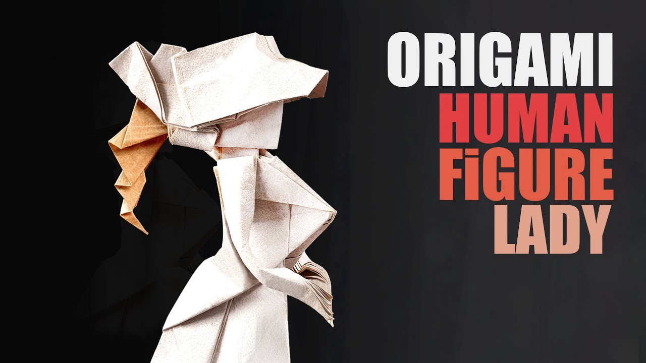 종이 한장으로 입체 여자 사람 종이접기 【ORIGAMI Human Figure 】