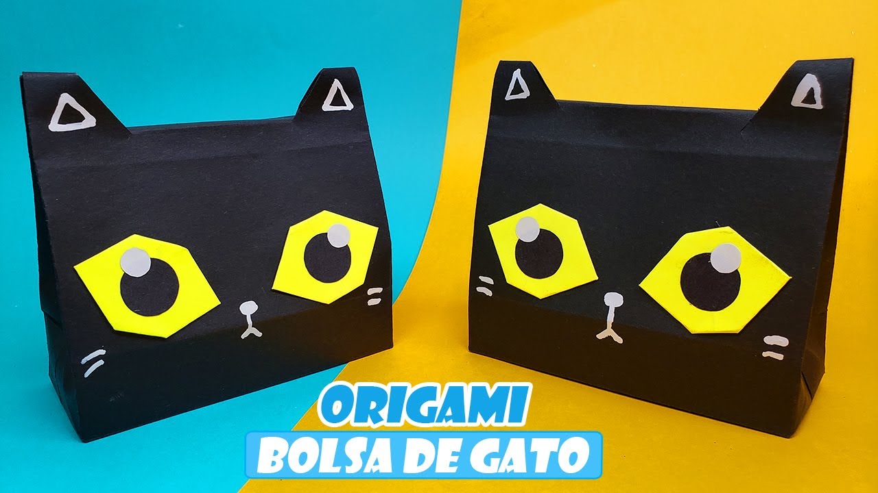 🐱DIY Dulcero GATO de papel para HALLOWEEN🐱 Ideas para Halloween