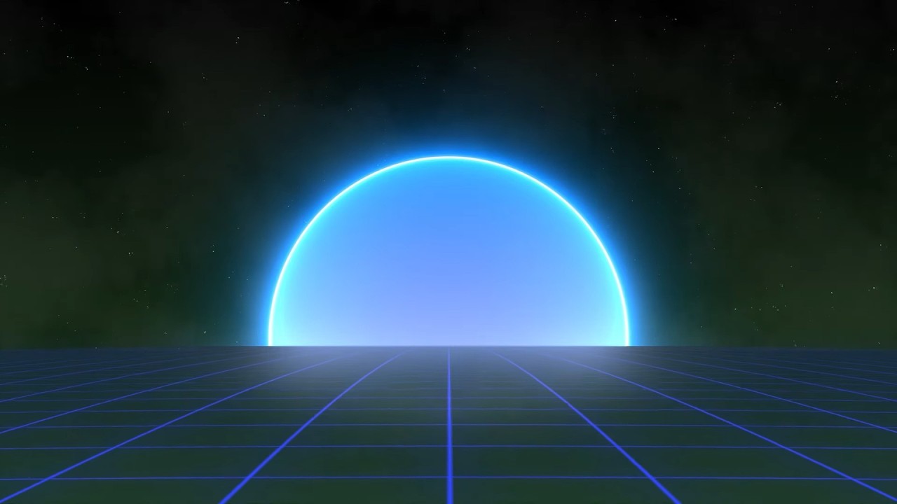 1 HOUR: Glowing Planet Horizon Loop
