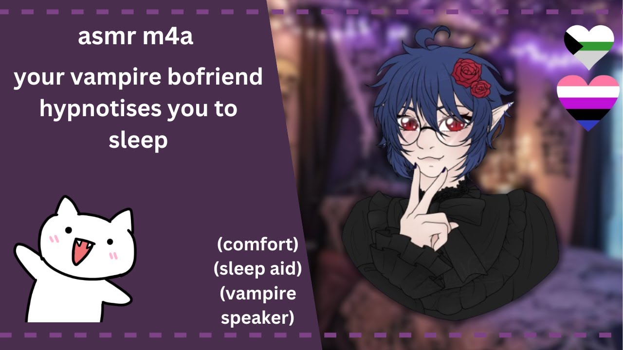 M4A || Your Vampire Boyfriend Hypnotizes You To Sleep || (comfort) (sleep aid) || TM4A ASMR