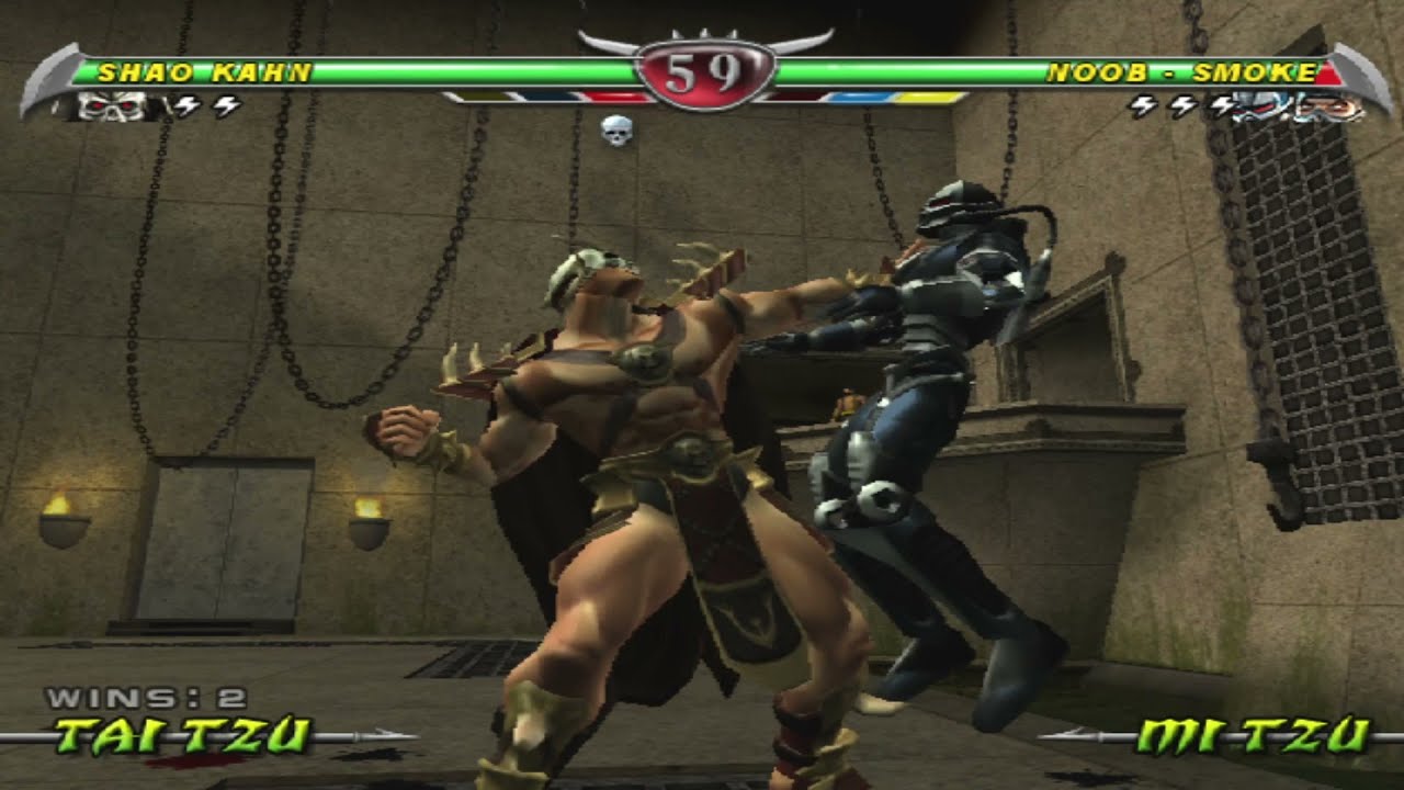 An attempt at Ultimate Mortal Kombat: Deception arcade ladder Shao Kahn max cpu difficulty
