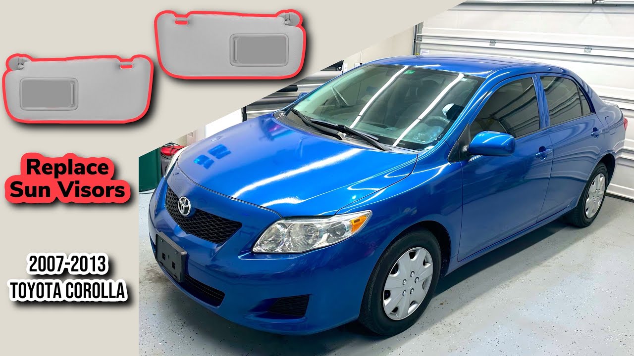 Как заменить солнцезащитный козырек в Toyota Corolla 2007-2013