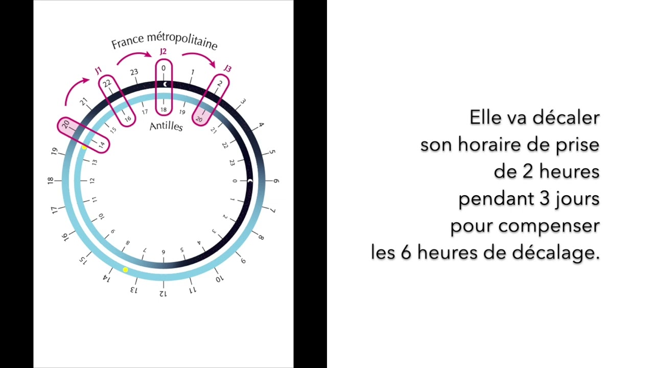 Décalage horaire et anticoagulant AVK :  la roue horaire du Créatif