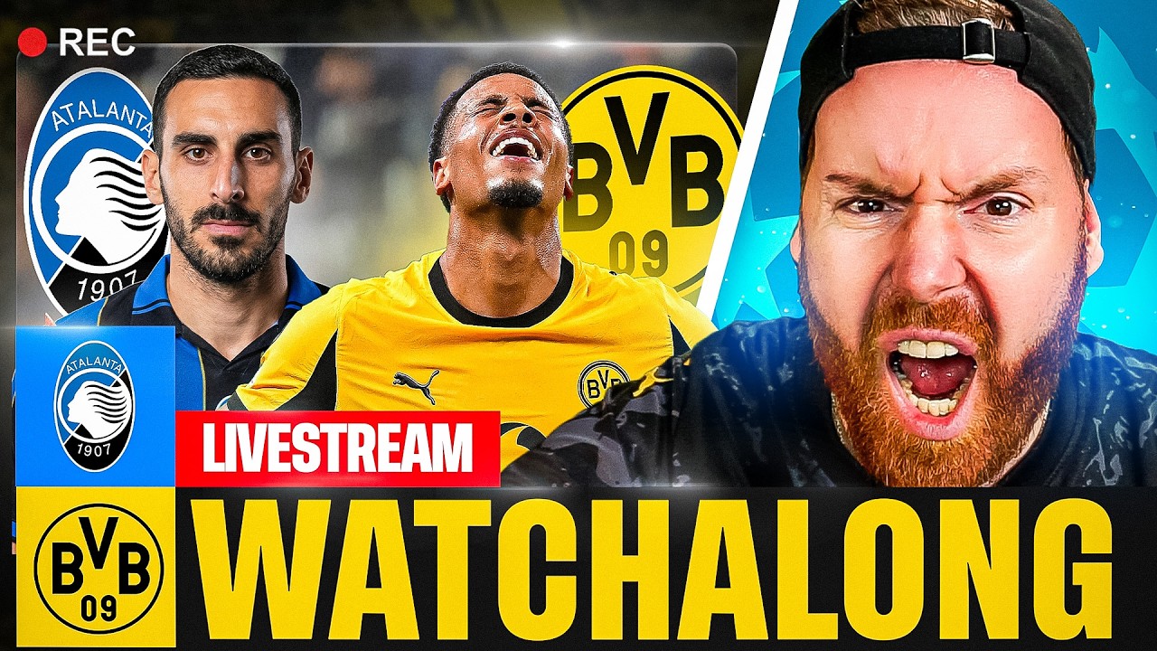 WATCHALONG | Atalanta Bergamo – BVB ⚽ Hexenkessel, Fan-Boykott & alles auf K.o.! Hält das 2:0?