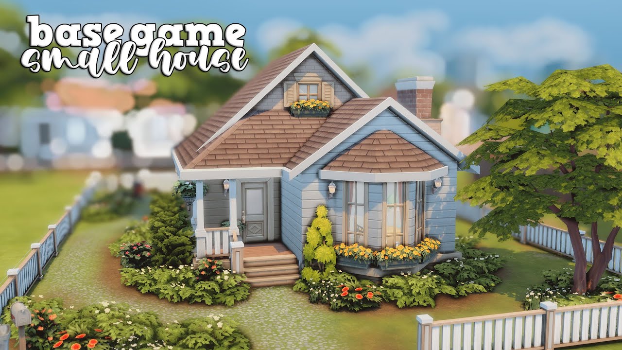 small base game house 🏡 | the sims 4 speed build | base game only