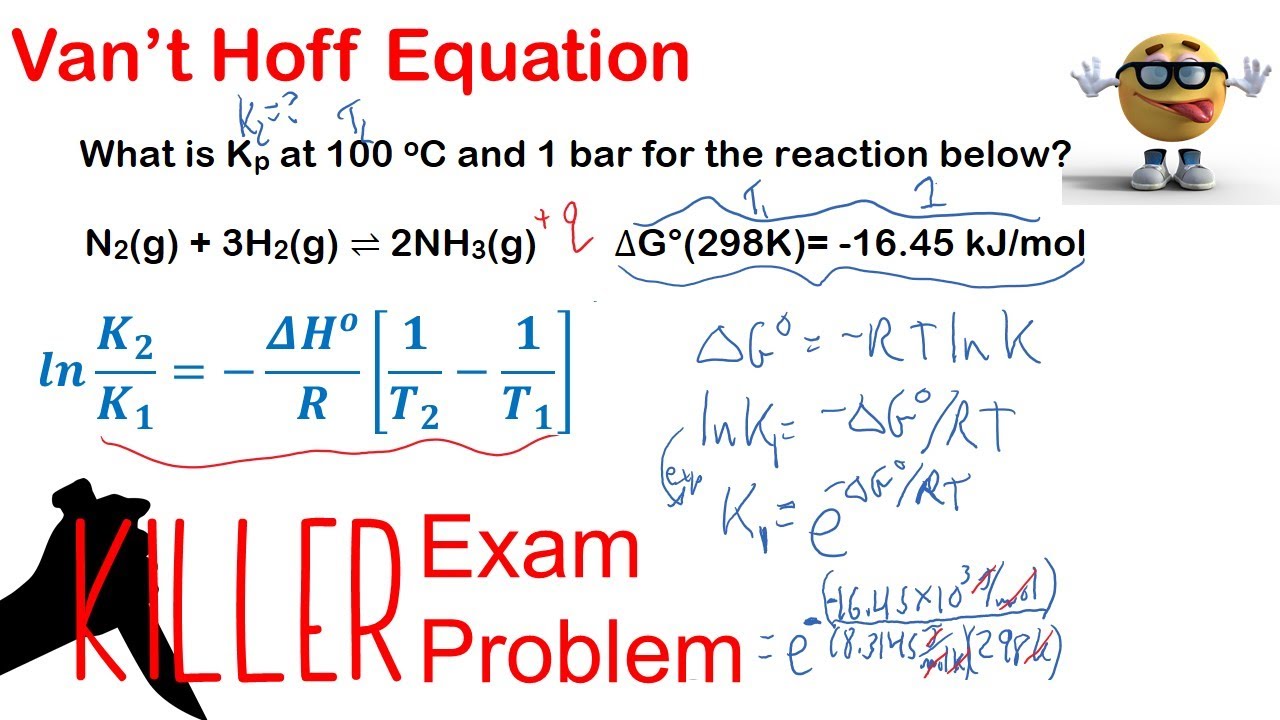 Van't Hoff Equation - Killer Exam Problem (Thermodynamics)